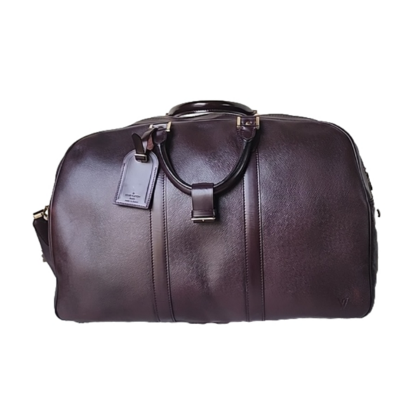 Authentic Rare Burgandy Louis Vuitton Kendall Taiga leather duffle bag - Picture 1 of 15